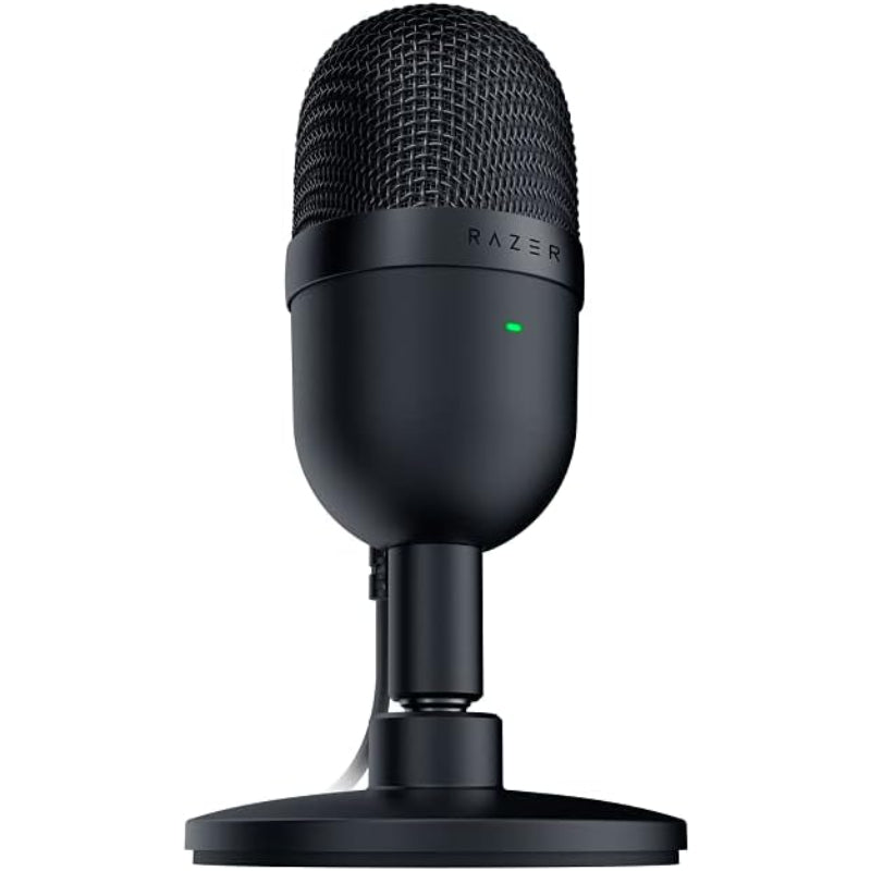 Razer Seiren Mini USB Condenser Microphone – Compact, Studio-Quality Sound, Plug & Play, Ideal for Streaming, Gaming, Podcasting & Content Creation