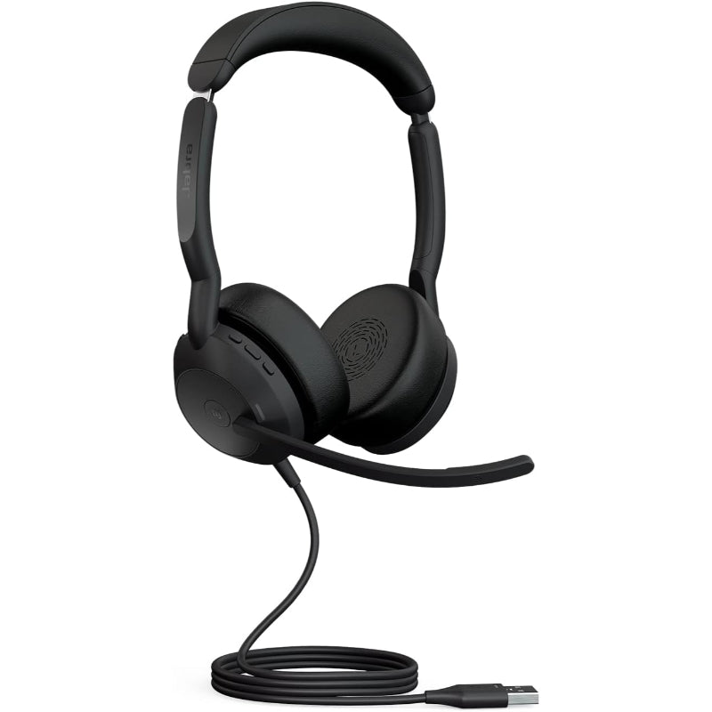 Jabra Evolve2 50 Wired Stereo Headset – Professional Noise-Cancelling Microphones, All-Day Comfort, UC & MS Teams Certified
