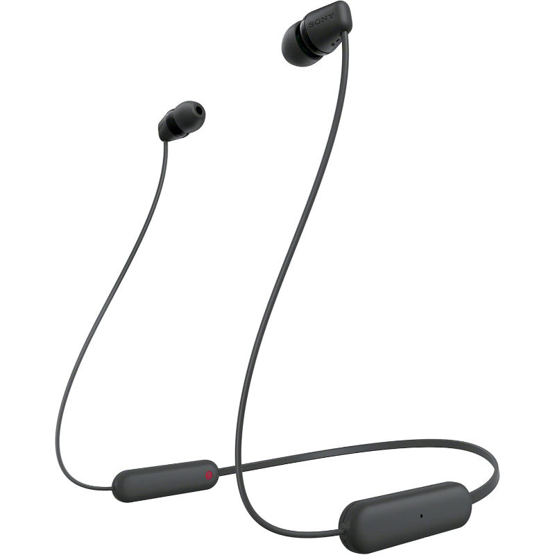 Sony WI-C100 Bluetooth Wireless In-Ear Earphones – Lightweight, Long Battery Life, Clear Sound, Hands-Free Calls, Sweat-Resistant, Comfortable Fit