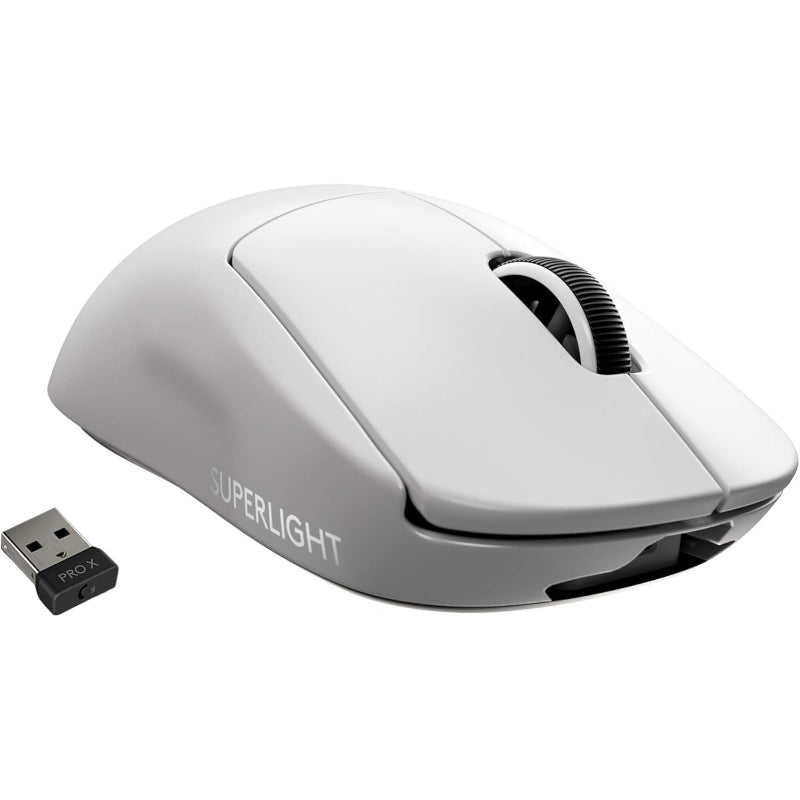 Logitech Pro X Superlight Hero 25K White – Ultra-Lightweight Gaming Mouse, HERO 25K Sensor, 25,600 DPI, Wireless Precision, Pro-Level Performance