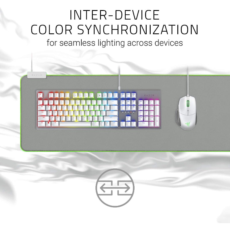 Razer Goliathus Extended Chroma – Soft Gaming Mouse Mat with RGB Lighting, Ultra-Smooth Surface, Extended Size for Full Desk Coverage, Precision Control for PC & Laptop Gaming