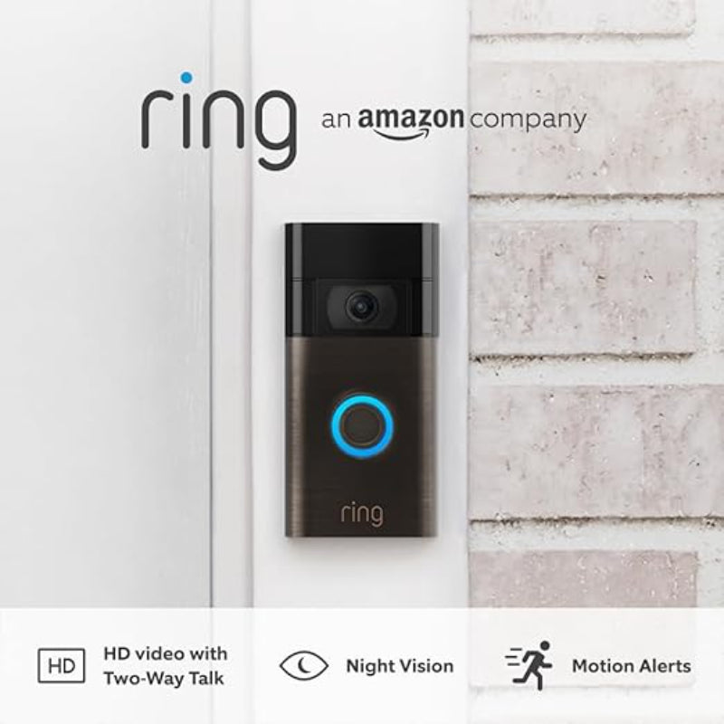 Ring Video Doorbell 2nd Gen – Wireless HD Smart Doorbell with Motion Detection & Two-Way Talk