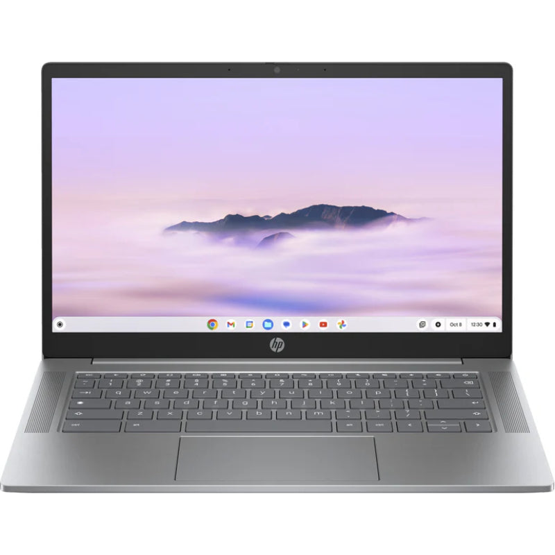 HP Chromebook Plus 14" Laptop – Intel Core i3, 8GB RAM, 256GB SSD, Chrome OS, Silver