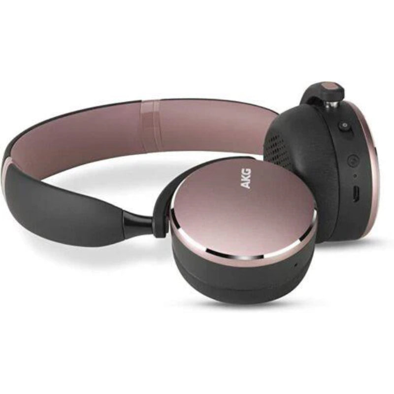 Samsung AKG Y500 Wireless Bluetooth Headphones – Pink | On-Ear, Foldable, Long Battery Life & Fast Charging