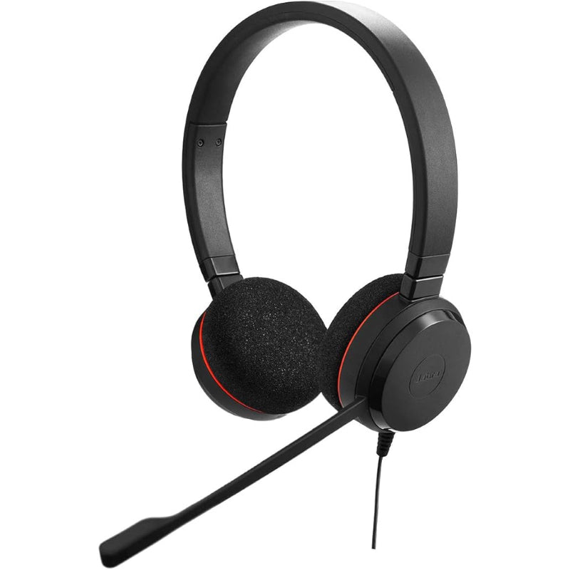 Jabra Evolve 20 Stereo USB Headset | Certified for Microsoft Teams, Skype for Business, VoIP & Softphone Calls