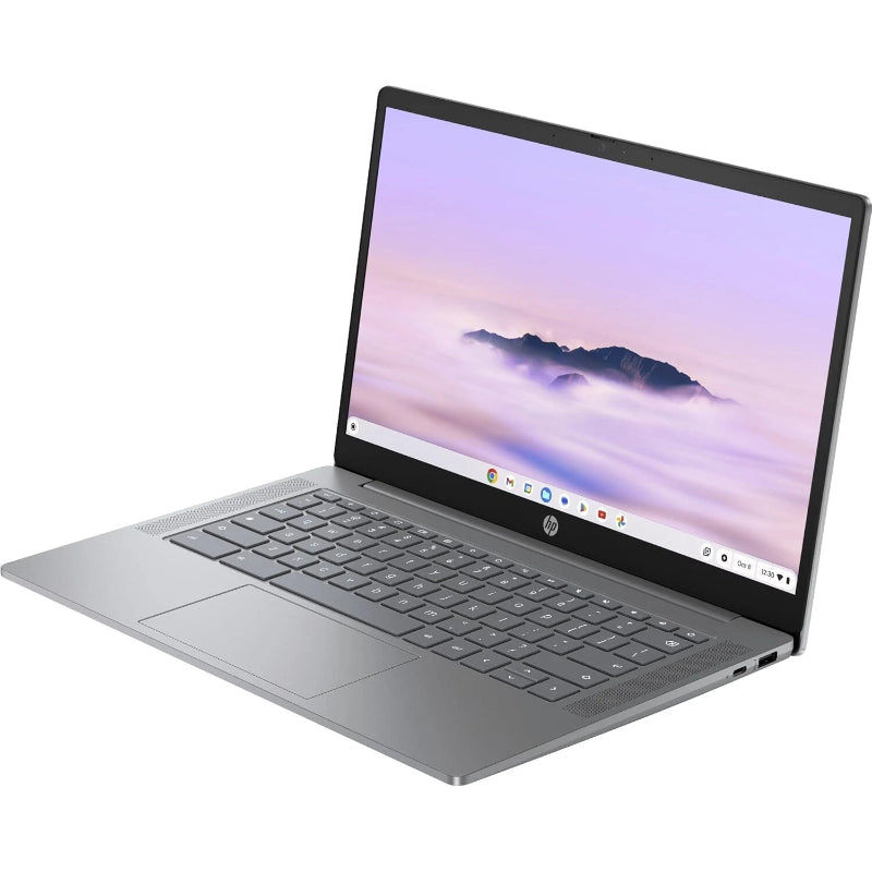 HP Chromebook Plus 14" Laptop – Intel Core i3, 8GB RAM, 256GB SSD, Chrome OS, Silver